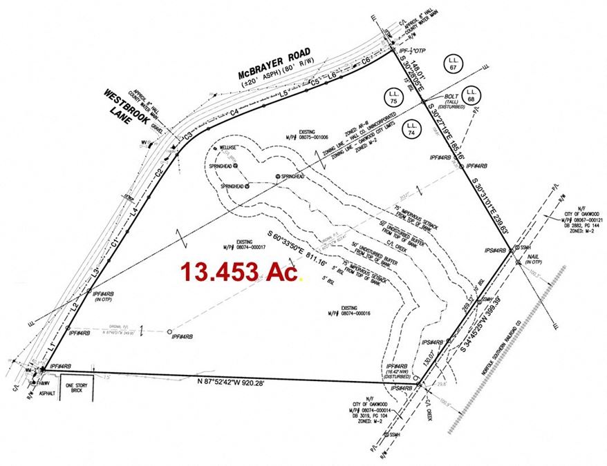 4229, 4251 and 4259 McBrayer Road, Oakwood VacantLand Space For Sale