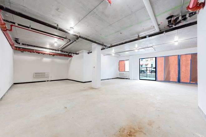 1,000 SF | 134 Erasmus Street | Modern Glass Storefront in Flatbush for Lease
