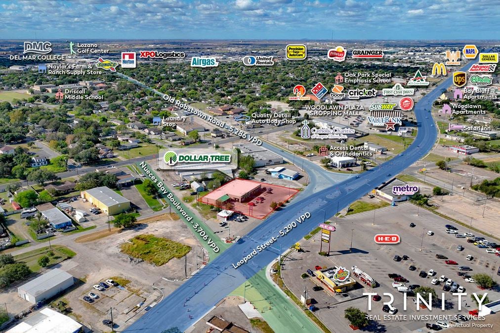 Dense Urban Infill Dollar Tree - Downtown Corpus Christi