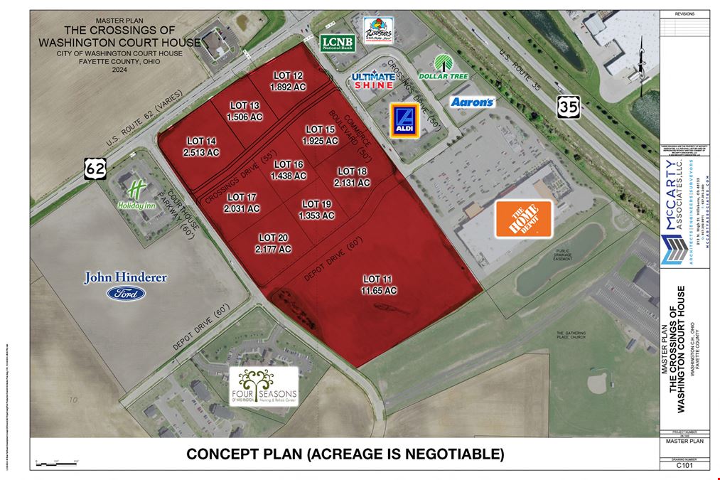 Washington Court House   Outlots For Sale