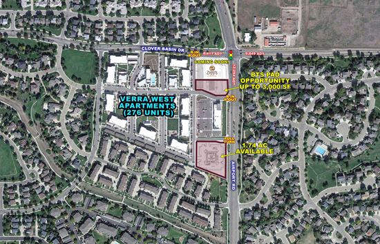 Clover Basin Drive and  Airport Road - SWC