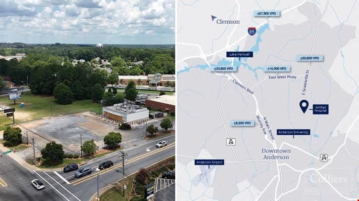 0.97-Acre Corner Lot at Signalized Intersection in Anderson, SC