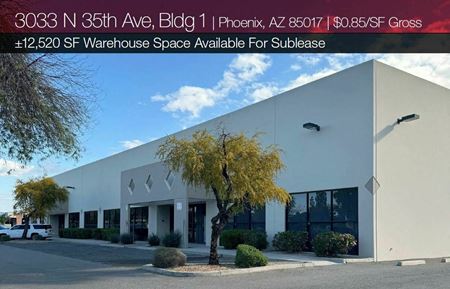 Industrial space for Rent at 3033 North 35th Ave - Bldg 1  in Phoenix