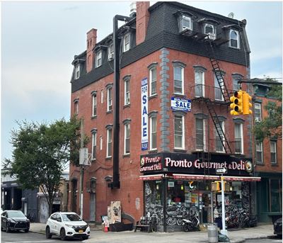 Corner Mixed-Use Building with Garage For Sale in Clinton Hill