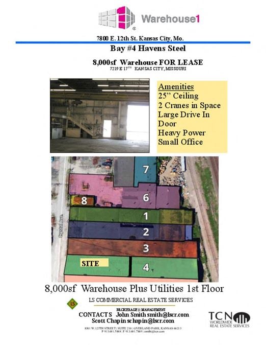 Warehouse 1 Bay #4 8,000sf