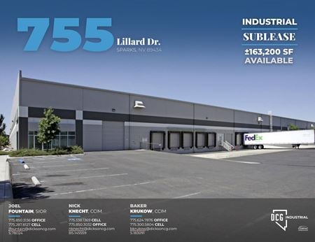Industrial space for Rent at 755 Lillard Drive in Sparks