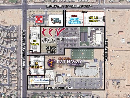 VacantLand space for Sale at SEC Porter Rd & Honeycutt Rd in Maricopa