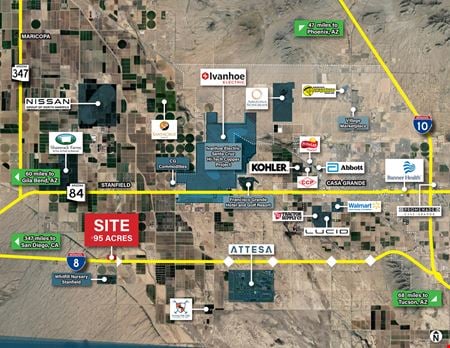 VacantLand space for Sale at NWC I-8 & Stanfield Rd in Casa Grande