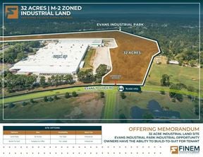 32 AC | M-2 Zoned | Evans, GA