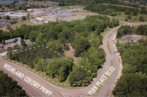 Highland Colony Parkway & Park Place - Corner Lot