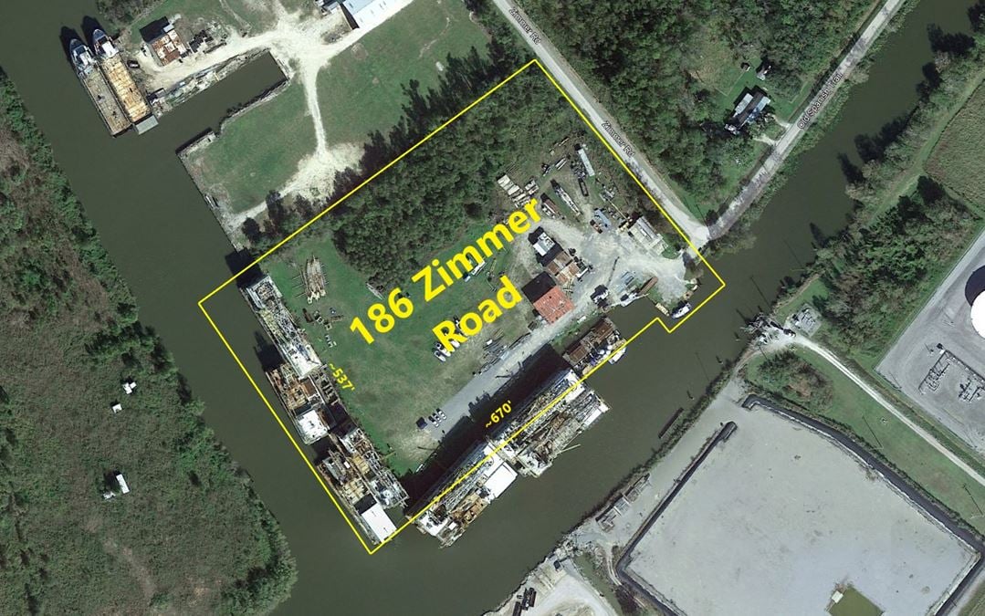 10 Acres of Waterfront Property in Gibson, LA