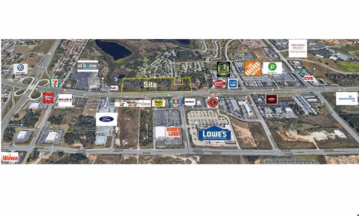 E Hwy 50 in Clermont – Retail Development Land Across from Lowe’s