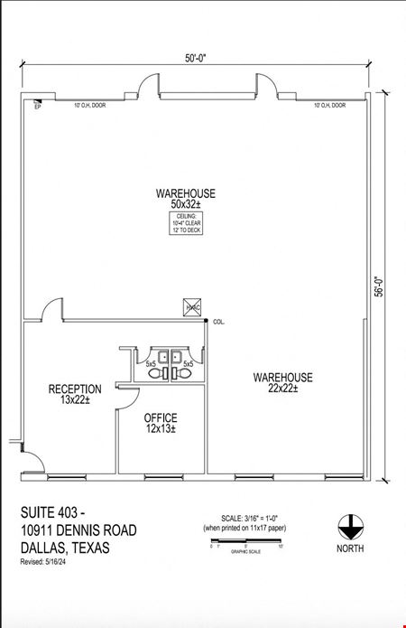 Industrial space for Rent at 10911 Dennis Rd suite 403 in Dallas