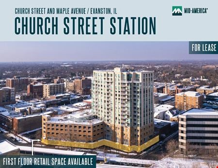 Retail space for Rent at Church street and maple avenue in Evanston