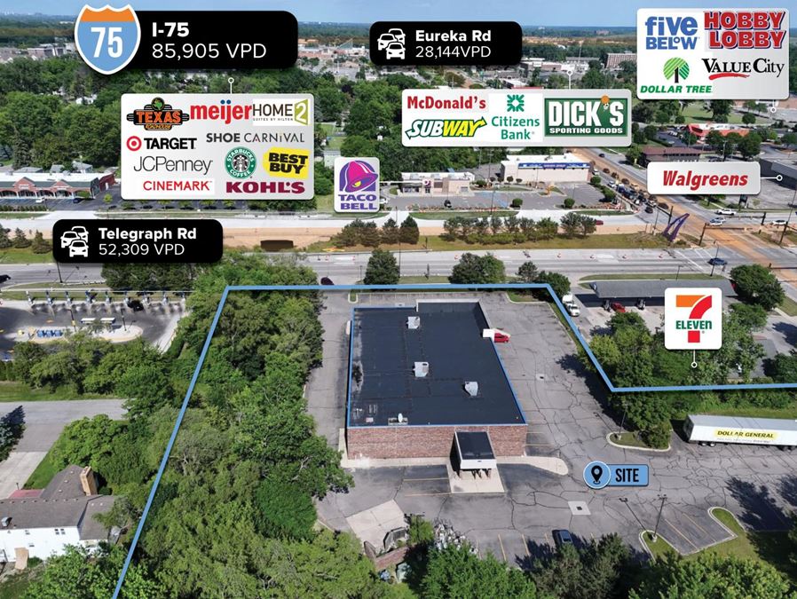 REIT Sale | Former Dollar General | 80K VPD | 2.2 Acres | Detroit MSA