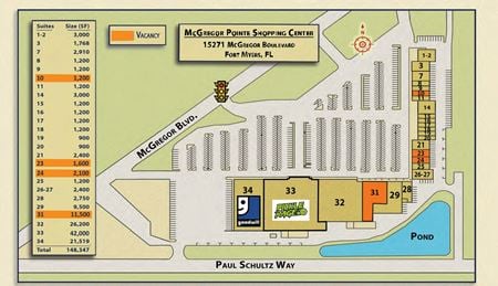 Retail space for Rent at 15291 McGregor Blvd in Fort Myers