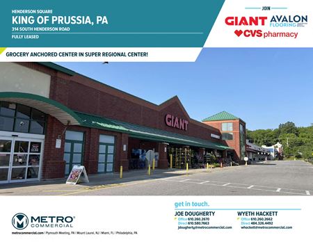 Retail space for Rent at 314 South Henderson Road in King of Prussia