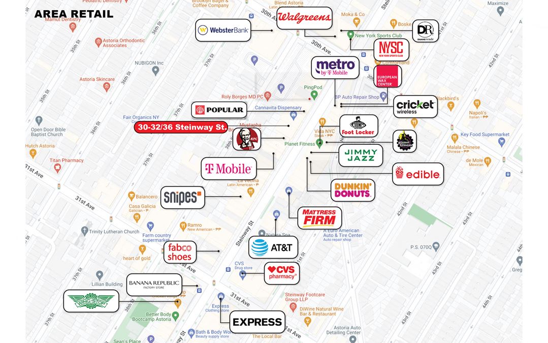 Prime Steinway Street Retail Available