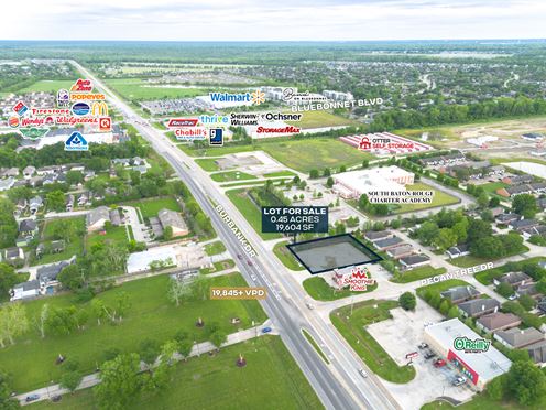 0.45 Acre Commercial Lot along Burbank Drive near Bluebonnet Blvd
