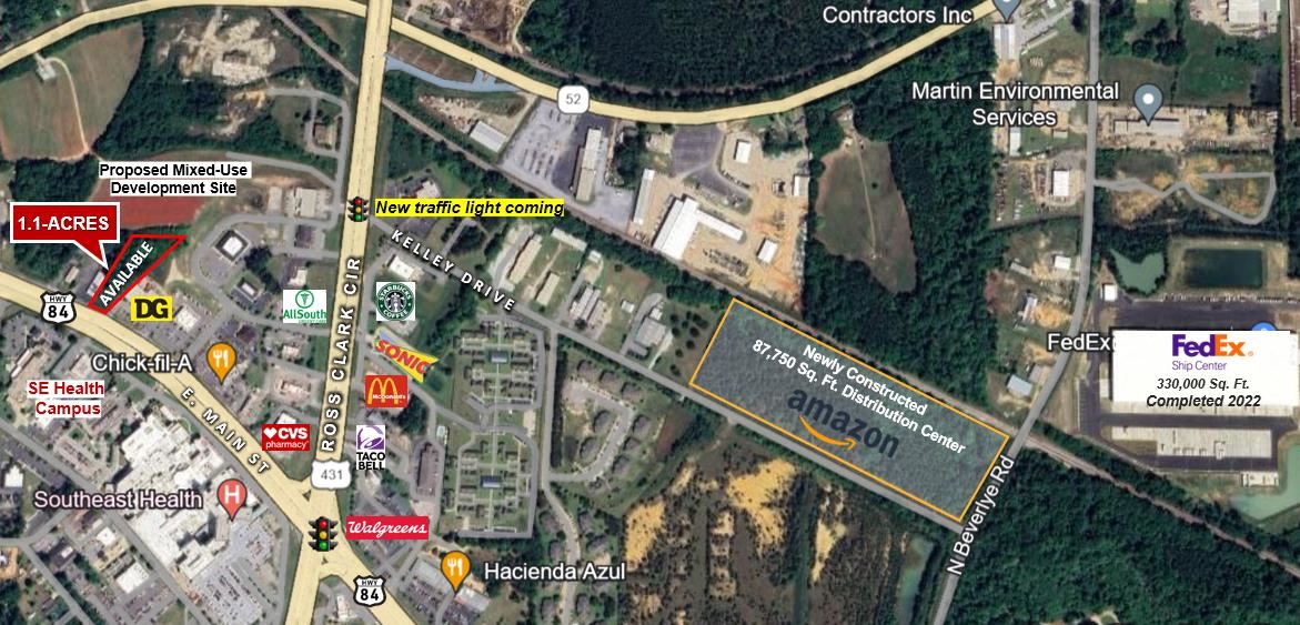 SE Dothan: 1.1-Acres on Hwy-84 E