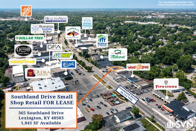 Southland Drive Retail Space For Sublease