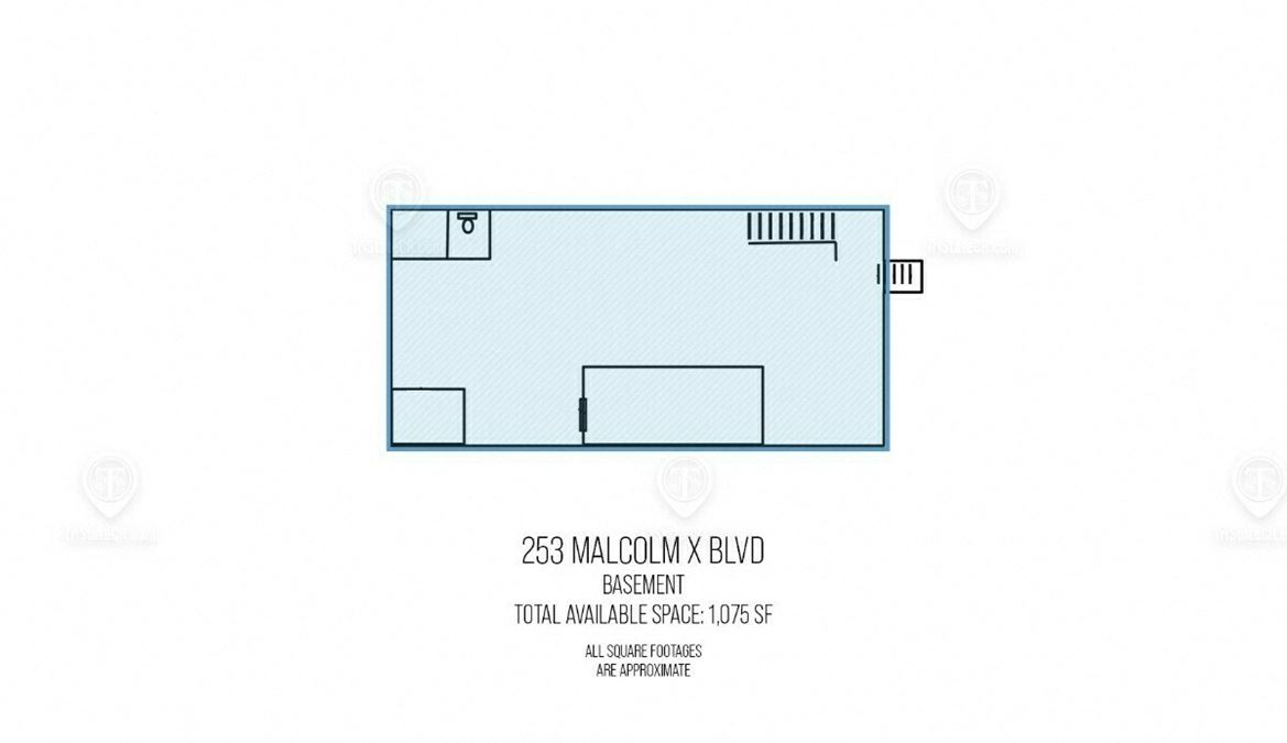 1,500 SF | 253 Malcolm X Boulevard | Vanilla Box Retail Space For Lease