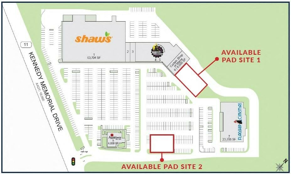 Pad Sites at Shaw's Plaza