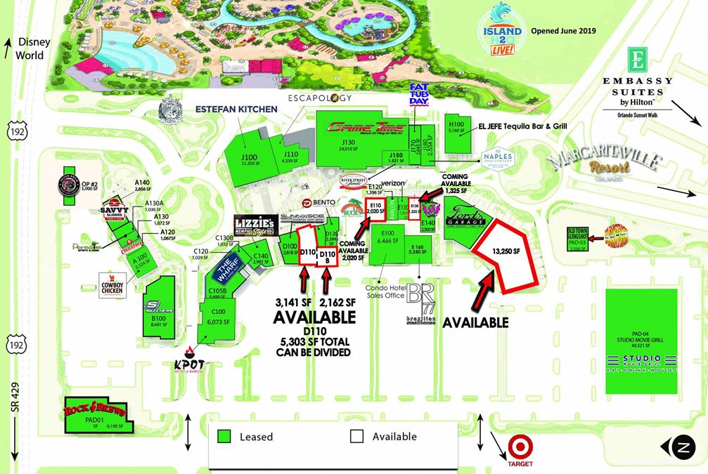 Promenade at Sunset Walk - Margaritaville Resort Orlando