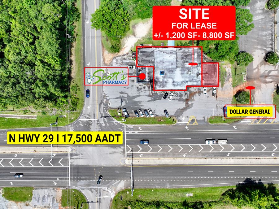 Prime Corner Retail Space Available in Molino, FL – Hwy 29 Frontage