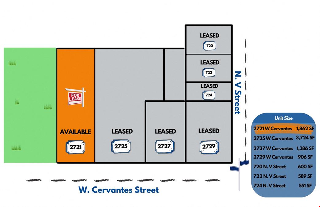 +/- 1,862 SF Retail Space for Lease