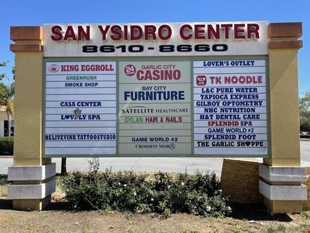 Commercial space for Rent at 8610-8660 San Ysidro Ave  in Gilroy