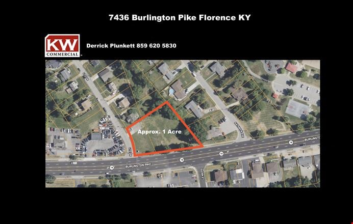 VacantLand space for Sale at 7436 Burlington Pike in Florence
