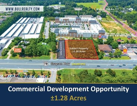 VacantLand space for Sale at 1.28 AC Grayson Hwy in Lawrenceville