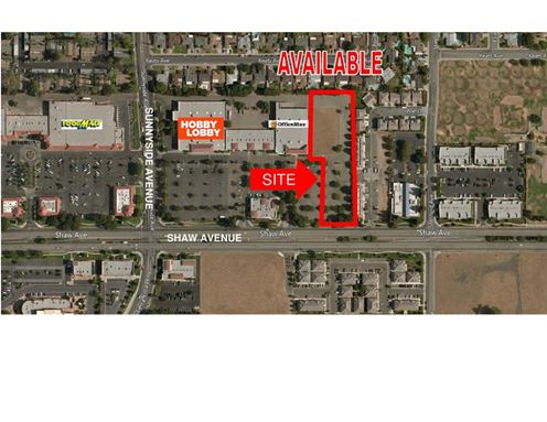 Prime Commercial Retail Land Available on Shaw Avenue