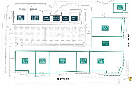 Retail space for Rent at Drexel Avenue and 27th Street in Oak Creek