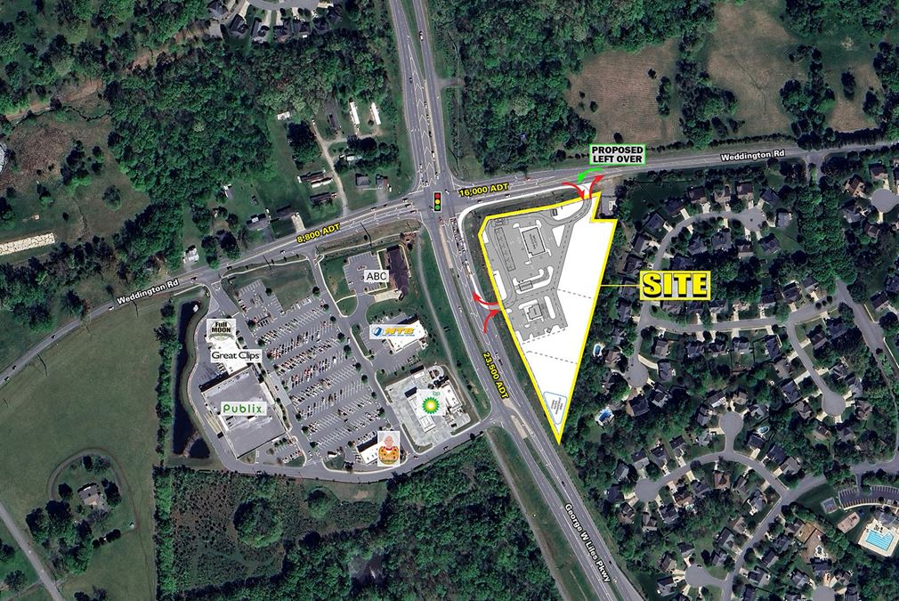 Weddington Rd & George W Liles Pkwy