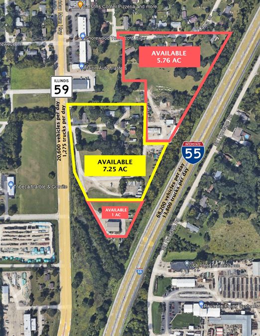 I-55 & I-80 Development Site Hard Corner Outlot