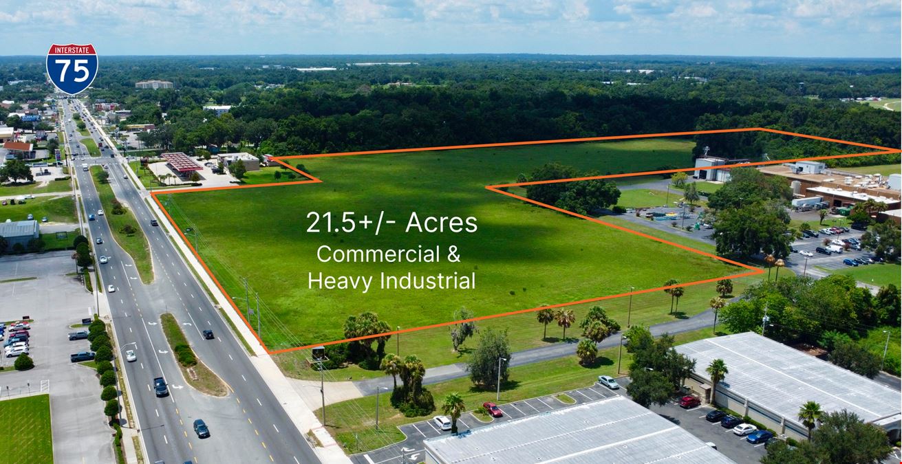 21.5+/- Commercial/Industrial Acres off I-75/Hwy 40