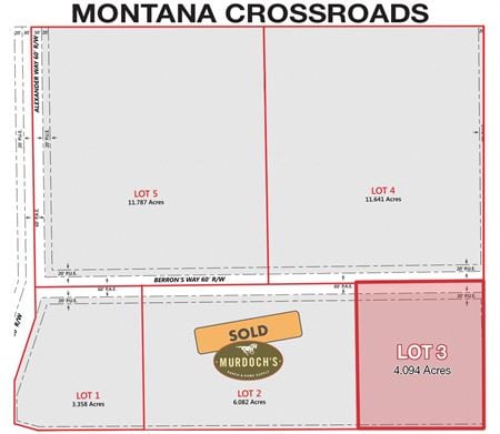 VacantLand space for Sale at 10726 U.S. 287 in Three Forks