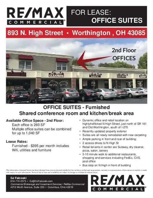 Worthington Center - Two Small private Offices for Rent