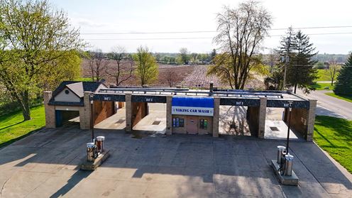 4-Bay Self Serve Car Wash with automated tunnel
