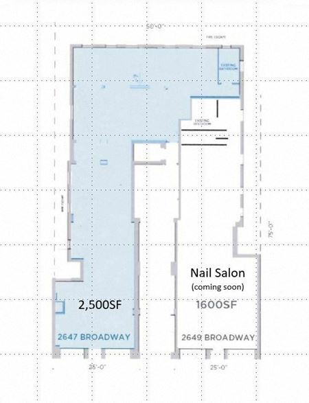 Retail space for Rent at 2647 Broadway in New York