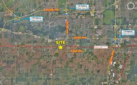 Vans Dr. & US 45 | ±10 AC Land Zoned I-2 in Will County for Sale