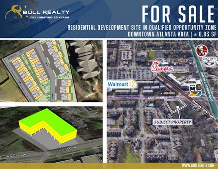 Residential Development Site in Qualified Opportunity Zone | Downtown Atlanta Area | ± 0.83 Acres - Atlanta