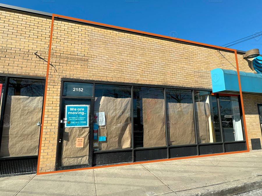 1,400 SF | 2160 Ralph Avenue | Former UPS Store With High Ceilings & Wide Frontage For Lease