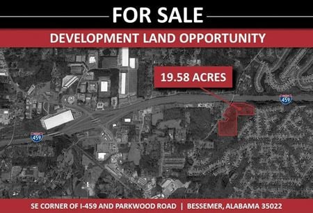 VacantLand space for Sale at SE corner @ I-459 and Parkwood Road  in Bessemer