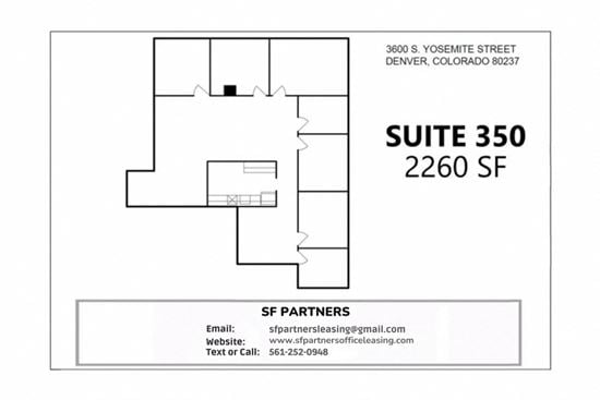 2260 SF Suite 350 Professional and Medical Office Space