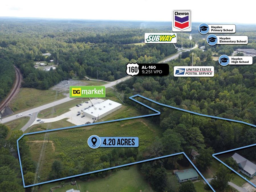 $1 Auction – 4.2 Acre Parcel | Dollar General Market Adjacent | Birmingham MSA