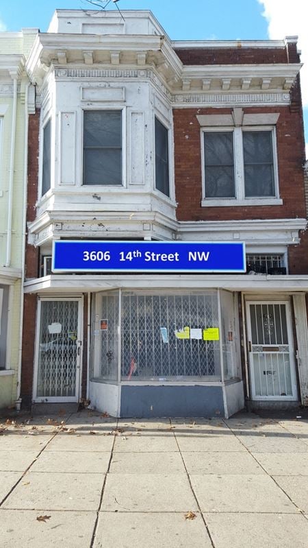 Retail space for Rent at 3606 14th St NW in Washington