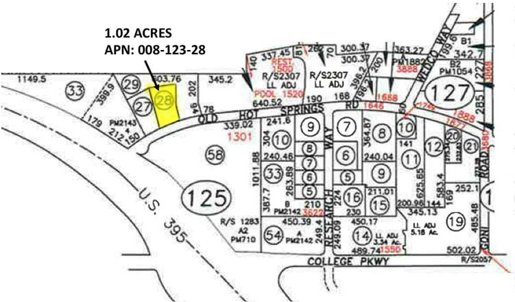 VacantLand space for Sale at 1300 Old Hot Springs in Carson City